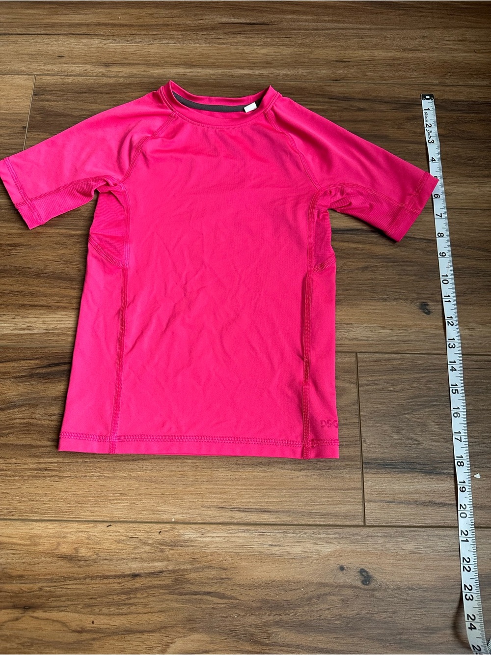 DSG Kids Bright Pink Short Sleeve Swim Rashguard